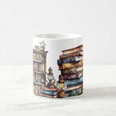 Anpassbare Vintage Buchliebhaber Mug Kaffeetasse (Mittel)