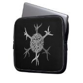 Anpassbare Vintage Haeckel Laptopschutzhülle (Vorderseite Links)