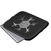 Anpassbare Vintage Haeckel Laptopschutzhülle (Vorne Knopf)