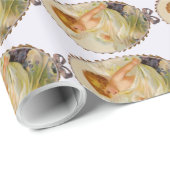 Anpassbare Vintage Hubs Geschenkpapier (Rolleneckpunkt)