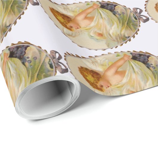 Anpassbare Vintage Hubs Geschenkpapier (Rolleneckpunkt)