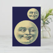 Anpassbare Vintage Monde Einladung (Stehend Vorderseite)