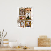 Anpassbare Vintage Rahmen Poster (Küche)