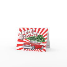 Anpassbare Vintage Retro Klassiker Weihnachtskarte