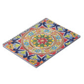 Anpassbare Vintage-Spanische Fliese Notizblock (Linke Seite)