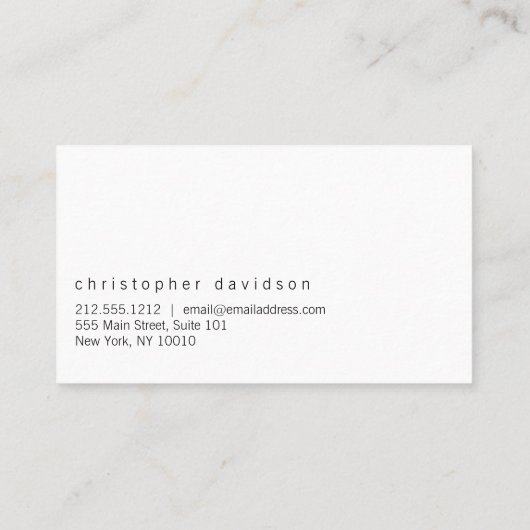 Anpassbare Visitenkarte für Fotografen (Rückseite)