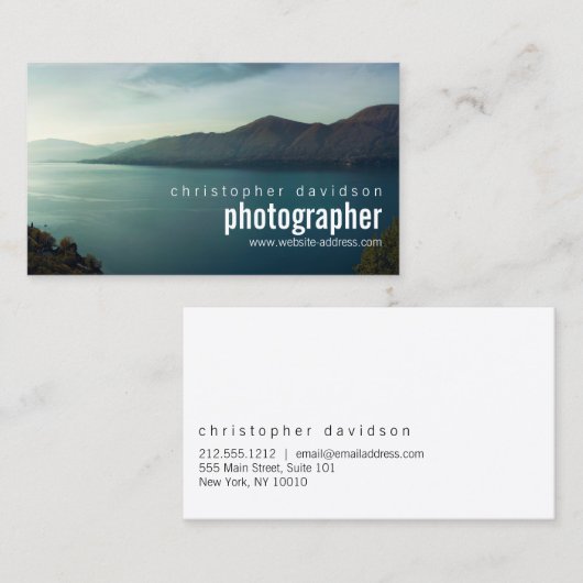 Anpassbare Visitenkarte für Fotografen (Vorne/Hinten)