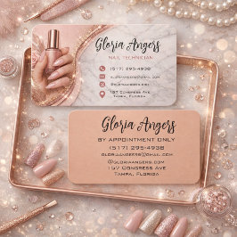 Anpassbare Visitenkarte für Nageldesigner