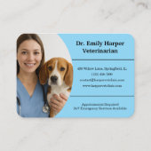 Anpassbare Visitenkarte für Tierärzte (Vorderseite)