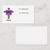 Anpassbare Visitenkarte mit schwebendem Kreuz (Vorne/Hinten)