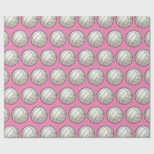 Anpassbare Volleyball Geschenkpapier (Flach)