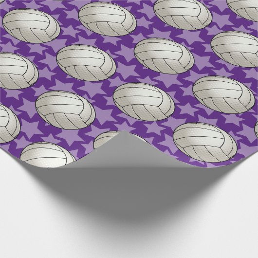 Anpassbare Volleyball Geschenkpapier (Ecke)