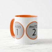Anpassbare Vorlage 3 FOTO Kaffeemaschine Tasse (Vorderseite Links)