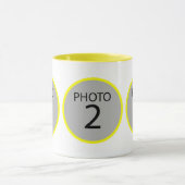 Anpassbare Vorlage 3 FOTO Kaffeemaschine Tasse (Zentrum)
