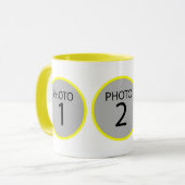 Anpassbare Vorlage 3 FOTO Kaffeemaschine Tasse (Vorderseite Links)