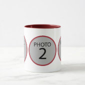 Anpassbare Vorlage 3 FOTO Kaffeemaschine Tasse (Zentrum)