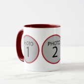 Anpassbare Vorlage 3 FOTO Kaffeemaschine Tasse (Vorderseite Links)