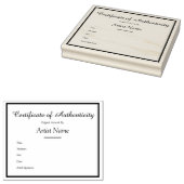 Anpassbare Vorlage für die Echtheitsbescheinigung Gummistempel (Stempel)