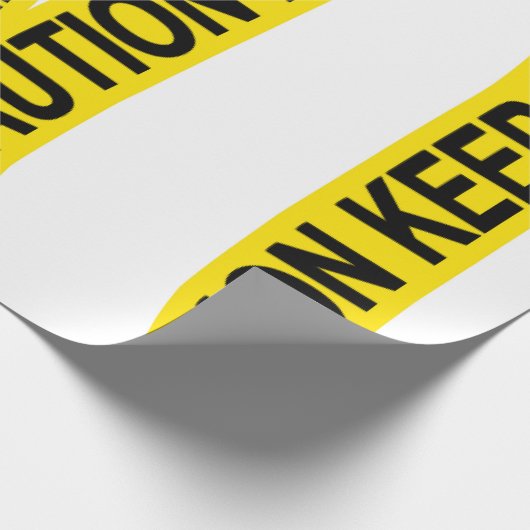 Anpassbare Vorsicht Behalten Geschenkpapier (Ecke)