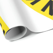 Anpassbare Vorsicht Behalten Geschenkpapier (Rolleneckpunkt)