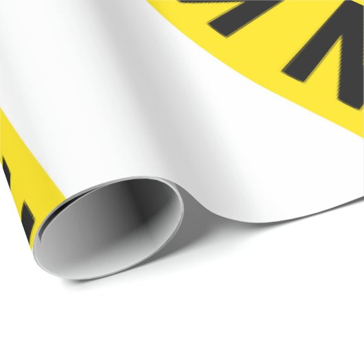 Anpassbare Vorsicht Behalten Geschenkpapier (Rolleneckpunkt)