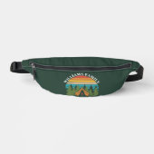 Anpassbare Waldfreunde Sunset Camping Zelt Bauchtasche (Vorderseite)