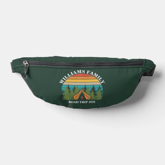 Anpassbare Waldfreunde Sunset Camping Zelt Bauchtasche (Ablage )
