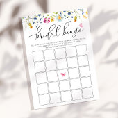 Anpassbare Watercolor Bingo Game Card Einladung