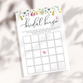 Anpassbare Watercolor Bingo Game Card Einladung