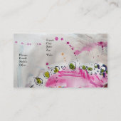 Anpassbare weibliche Visitenkarten # 9826Fem Busi Visitenkarte (Rückseite)