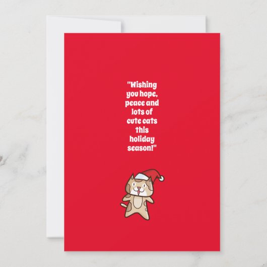 Anpassbare Weihnachten Einladung (Rückseite)