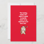 Anpassbare Weihnachten Einladung (Rückseite)