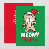 Anpassbare Weihnachten Einladung (Vorne/Hinten)