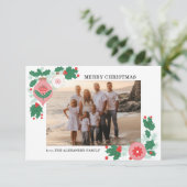 Anpassbare Weihnachts-Weihnachtskarte Ankündigung (Stehend Vorderseite)