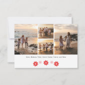 Anpassbare Weihnachts-Weihnachtskarte Ankündigung (Rückseite)