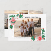 Anpassbare Weihnachts-Weihnachtskarte Ankündigung (Vorne/Hinten)