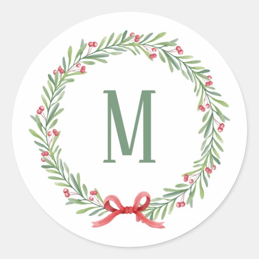 Anpassbare Weihnachtsbriefe und Geschenkklammer Runder Aufkleber (Vorderseite)