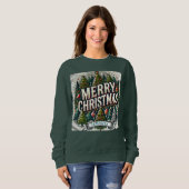 Anpassbare Weihnachtsfeiertage - Name hinzufügen Sweatshirt (Vorne ganz)