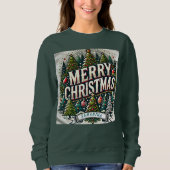 Anpassbare Weihnachtsfeiertage - Name hinzufügen Sweatshirt (Vorderseite)