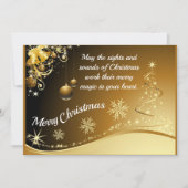 Anpassbare Weihnachtskarte (Vorderseite)