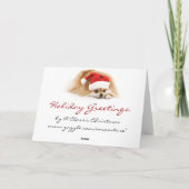 Anpassbare Weihnachtskarte Feiertagskarte (Rückseite)