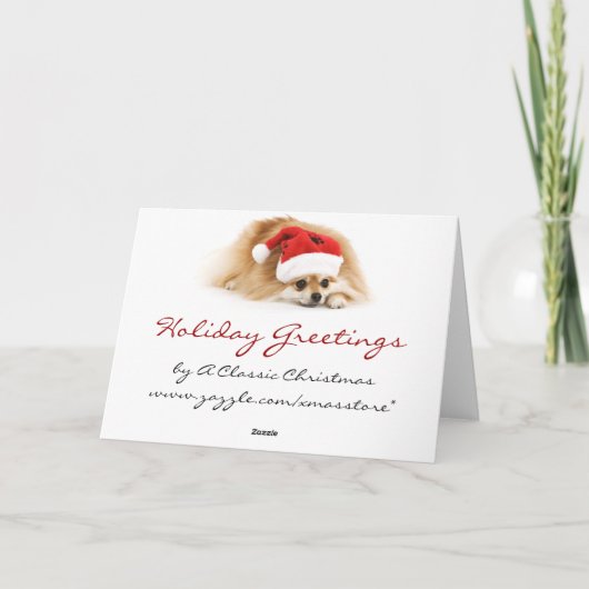 Anpassbare Weihnachtskarte Feiertagskarte (Rückseite)