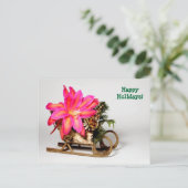 Anpassbare Weihnachtskarte Feiertagspostkarte (Stehend Vorderseite)