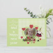 Anpassbare Weihnachtskarte hinzufügen Feiertagskarte (Stehend Vorderseite)