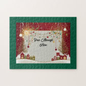 Anpassbare Weihnachtskarte Puzzle (Horizontal)
