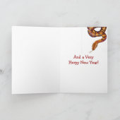 Anpassbare Weihnachtsnachtsnachtskarte Feiertagskarte (Innenseite)