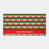Anpassbare WELSH-Flag Schreibtischunterlage (Vorderseite)