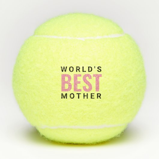 Anpassbare Welten beste Mutter Tennisbälle (Vorderseite)