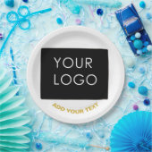 Anpassbare Werbeflächen für Werbematerial Pappteller (Party)