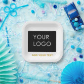 Anpassbare Werbeflächen für Werbematerial Pappteller (Party)